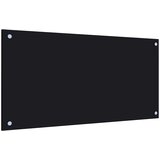  Kuhinjske zaštite od prskanja 2 kom crne 80 x 40 cm staklene | shoptok.hr