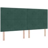  Boxspring krevet s madracem Tamnozelena 200 x 200 cm Baršun | shoptok.hr