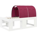  Krevet s tunelom 3 pcs Bijela i crvena Konstrukcijsko drvo - Bijela i crvena | shoptok.hr