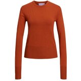 JJXX Puloverji Noos Knit Lara L/S - Bombay Brown Kostanjeva Cene