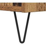 vidaXL Kreveta Staro drvo 34,5 x 34 x 90 cm Obrađeno drvo i čelik | shoptok.hr