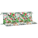  Jastuci za vrtnu klupu 2 kom višebojni 150x50x7 cm od tkanine | shoptok.hr