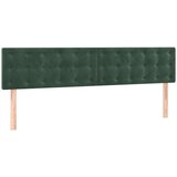 vidaXL Krevet s oprugama i madracem tamnozeleni 180x200 cm baršunasti | shoptok.hr