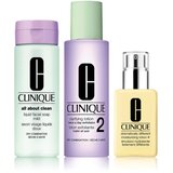 Clinique 3 Steps Skincare Systeme Dry Skin Types darilni set za suho kožo | Shoptok.si