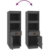  Visoka komoda siva 34 x 40 x 108 5 cm od masivne borovine | shoptok.hr