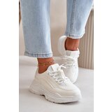 Kesi Sneakers Women's Sports Shoes Thick Sole White Lerila Cene