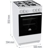 Gorenje Plinski štedilnik GG5A12WH | Shoptok.si