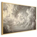  Plakat Whisper of Illuminated Clouds: Soft Light Play in the Sky Theater 90x60 Zlatni okvir | shoptok.hr
