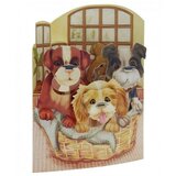 Santoro Swing - Čestitka 3D - Swing, Puppies in a Basket Cene