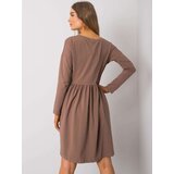 RUE PARIS Dress-RV-SK-5889.41P-brown | Shoptok.si