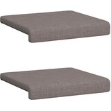  Jastučić za klupu 2 kom. Tkanina Sivosmeđa Dubina 35 cm | shoptok.hr