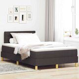  Boxspring krevet s madracem Tamno smeđa 120 x 190 cm tkanina Cijene