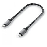 Satechi USB-C to Lightning Short Cable 25cm - Space Grey Cene