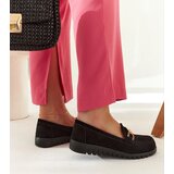 Gemre Black Suede Loafers with Buckle Sardis | ePonuda.com