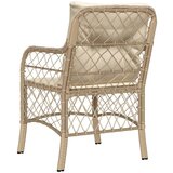 vidaXL Vrtne stolice s jastucima 2 kom bež od poliratana | shoptok.hr