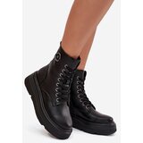 VINCEZA Women's Workery Boots with Insulation on Platform with Decorative Detail | Shoptok.si