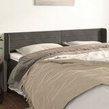 vidaXL Uzglavlje s ušima tamnosivi 203x16x78/88 cm baršunasti Cijene