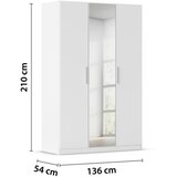 home24 OMARA S KLASIČNIMI VRATI, bela | Shoptok.si