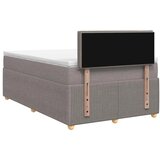  Boxspring krevet s madracem Sivosmeđa 120 x 200 cm Tkanina - Sivosmeđa 120 x 200 cm Dizajn linija | shoptok.hr