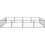  Kavez za pse crni 16 m² čelični | shoptok.hr