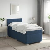  s box springom, madracem i LED-om Tamno smeđa Tkanina | shoptok.hr