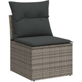  6-dijelni set vrtnih sofa od poliratana s jastucima sivi | shoptok.hr