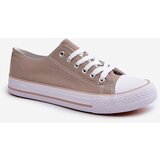 Boto Women's Fabric Classic Low-Top Sneakers Dark Beige Lennabella | shoptok.hr