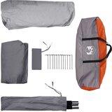 Instant šator s krovom Siva i narančasta 365 x 280 x 200 cm | shoptok.hr