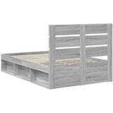  Konstrukcija postelje z vzglavjem Siva Sonoma 120 x 200 cm, (5000102707) | Shoptok.si