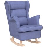  Stolica za ljuljanje 74x90x102 cm od tkanine traper-plava | shoptok.hr