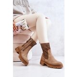 Boto Leather boots Workers Nicole Light brown 2711 | ePonuda.com