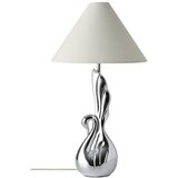 Ellos Home Bijela/u srebrnoj boji stolna lampa od polyresina (visina 53 cm) Swan – | shoptok.hr