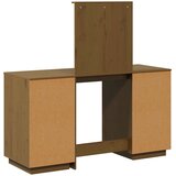  Set toaletnog stolića s ogledalom boja meda od masivne borovine | shoptok.hr