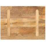 Stolna ploča 70x60x2,5 cm pravokutna od masivnog drva manga | shoptok.hr
