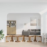  Vrata za pse s postoljem 6 pcs Dimljeni hrast 80 x 60 cm | shoptok.hr