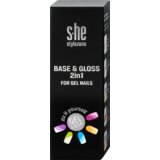s-he colour&style Base & Gloss 2in1 lak za nokte – 002 1 kom | ePonuda.com