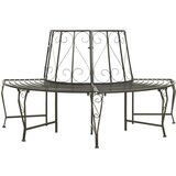  Zaobljena drevesna klop 160 cm jeklo | Shoptok.si