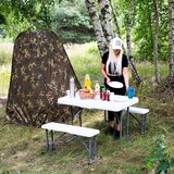  Set za catering stol + klupe 105 x 65 x 69 cm bijeli | shoptok.hr