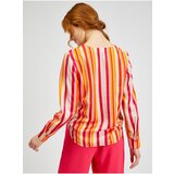 Orsay Pink-Orange Ladies Striped Satin Blouse - Women | Eponuda.ba
