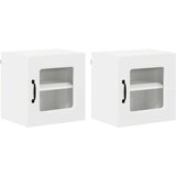  Zidni kuhinjski ormarić s policom 2 pcs Bijelo 40 x 31 x 40 cm | shoptok.hr