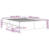 vidaXL Okvir kreveta boja hrasta sonome 120 x 200 cm konstruirano drvo | shoptok.hr