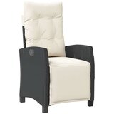 vidaXL Set vrtnih stolova za 5 osoba Crni poli ratan | shoptok.hr