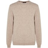 Trendyol Beige Men's Regular Fit Crew Neck Wool Limited Edition Basic Knitwear Sweater. cene