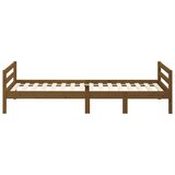  Okvir za krevet smeđa boja meda 75 x 190 cm od masivne borovine | Eponuda.ba