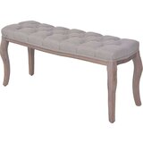  Klop iz platna in trdnega lesa 110x38x48 cm temno siva, (20707800) Cene