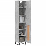  Visoka komoda siva betona 34,5x34x180 cm od konstruiranog drva | shoptok.hr