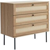 Unique Furniture Niska komoda u dekoru hrasta u prirodnoj boji 80x75 cm Pensacola – | shoptok.hr