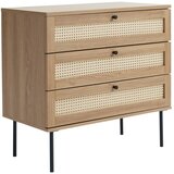Unique Furniture Nizka komoda v hrastovem dekorju 80x75 cm Pensacola – | Shoptok.si