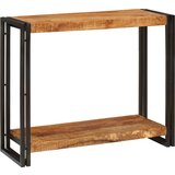 vidaXL Konzolna miza Rjava 90 x 33 x 75 cm Trden robusten mangov les Cene