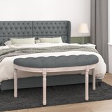 vidaXL Klupa tamnosiva 110,5x45x49 cm od tkanine Cijene